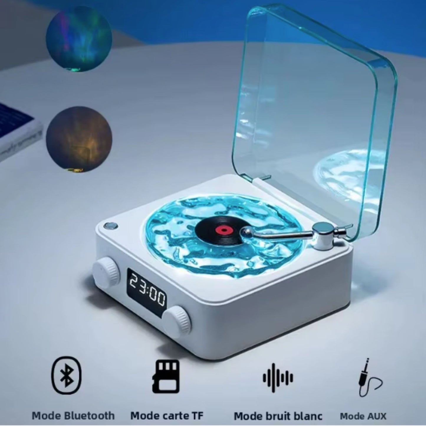 Tourne-Disque Vinyle Bluetooth