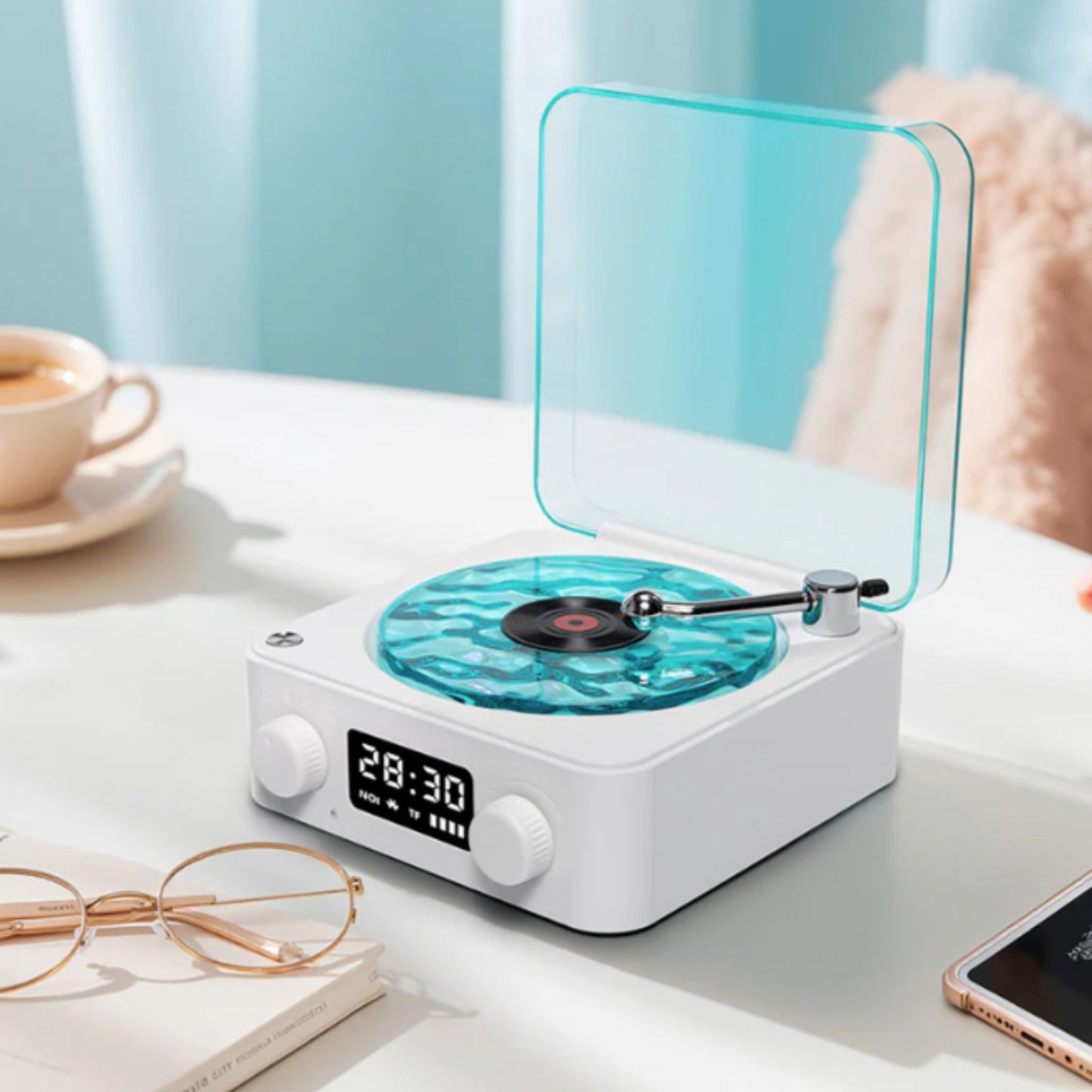 Tourne-Disque Vinyle Bluetooth